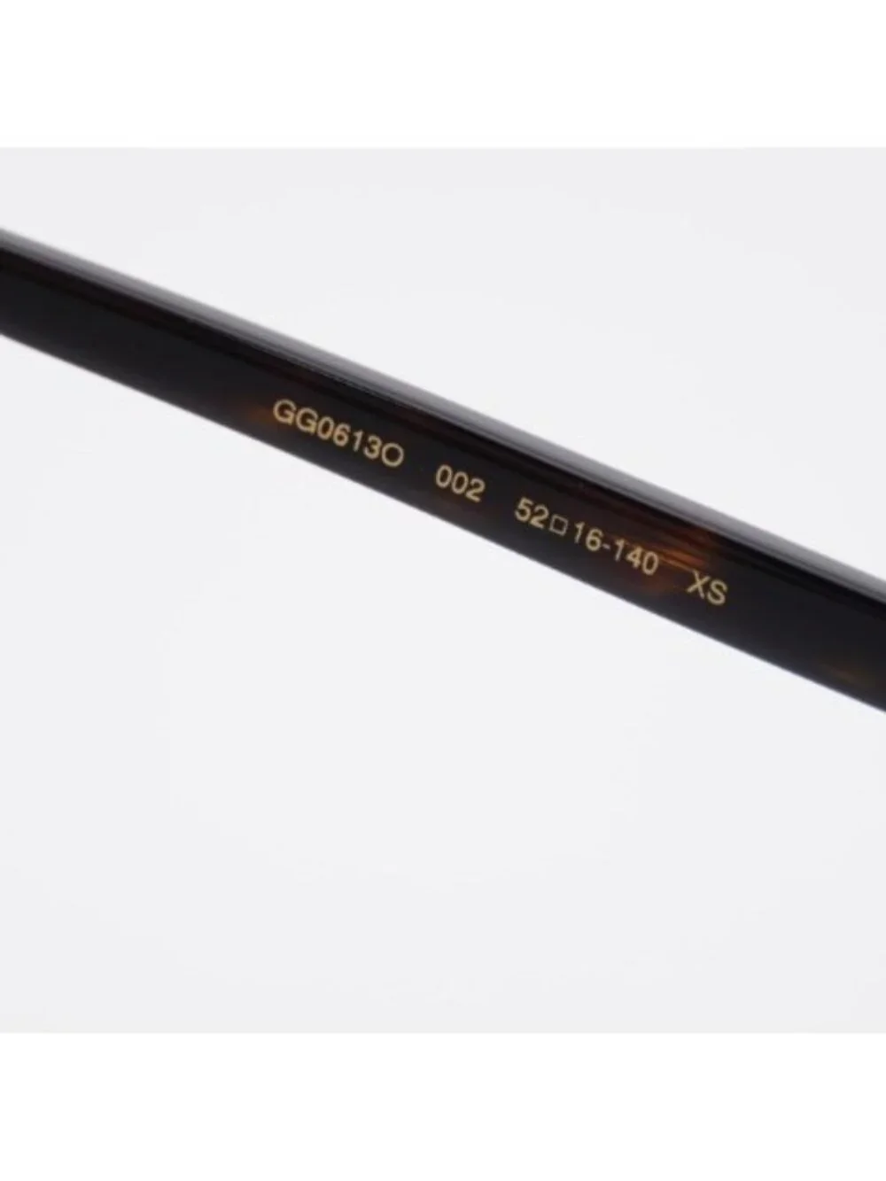 Gucci GG0613O 002 Eyeglasses Havana 52mm Rectangle Frame